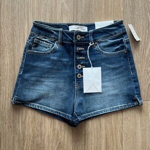KanCan Blue Jean Shorts High-Waisted Distressed